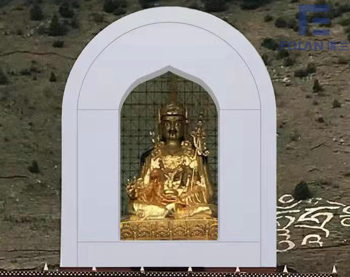 深圳佛蘭空間膜結(jié)構(gòu)公司在四川甘孜某佛龕膜結(jié)構(gòu)工程順利完工！