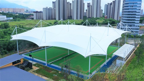 佛蘭空間又一膜結(jié)構(gòu)門球場工程在江西九江圓滿竣工！